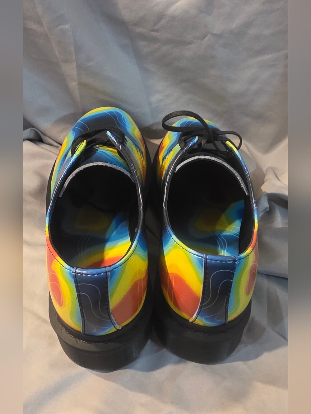 Dr Martens 1461 Genix Nappa Leather Oxford Shoes White Multi Women Size 7 NWOB - Picture 4 of 7